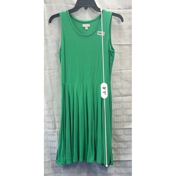 C Women Mini Tank Dress Size S Color Green - Picture 3 of 12